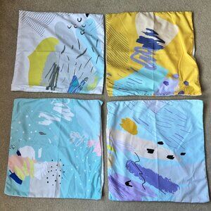 4 Pcs Throw Pillow Cover Set (17" x 17")